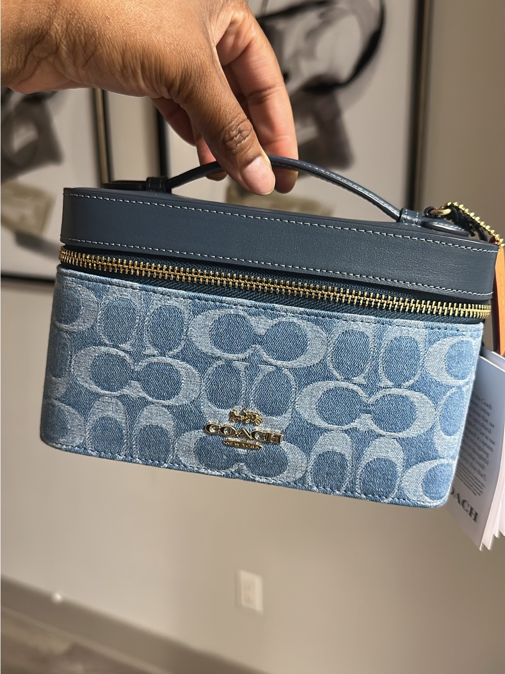 COACH | Signature Denim Cosmetic Case